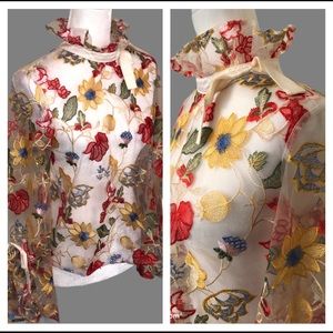 1960s flower shirt